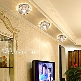 Crystal Ceiling Lamp Spotlight SMD 3W Creative Lamp imee kupuvaloa