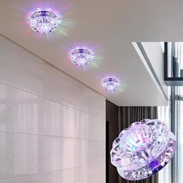 Crystal Ceiling Lamp Spotlight SMD 3W Creative Lamp imee kupuvaloa