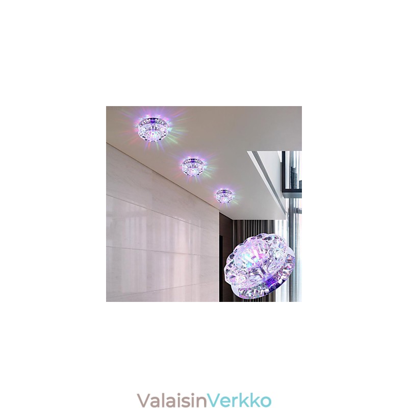 Crystal Ceiling Lamp Spotlight SMD 3W Creative Lamp imee kupuvaloa
