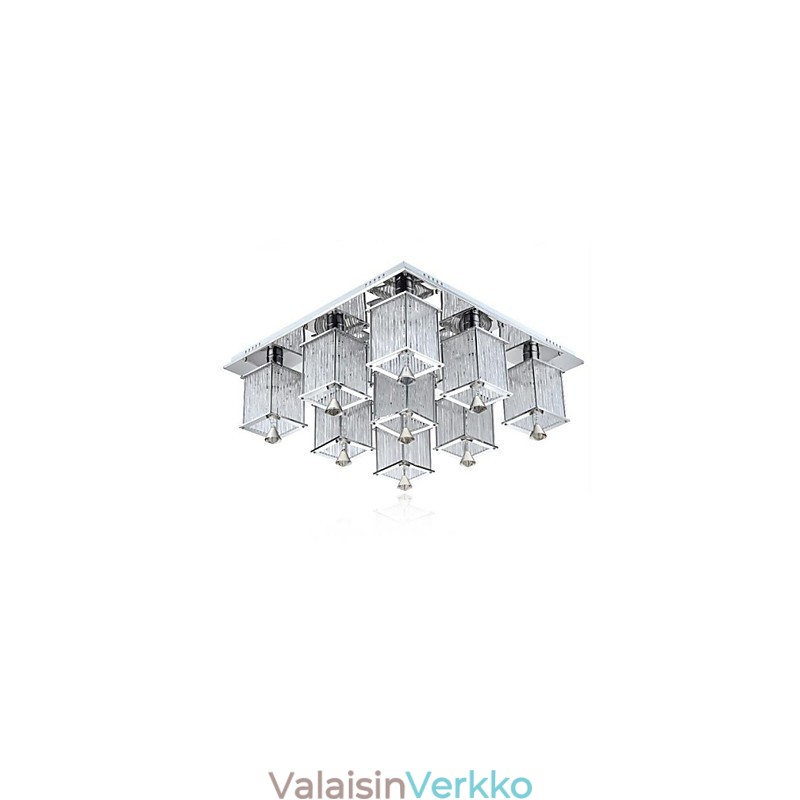 Moderni nykyaikainen Crystal Chrome -tasoteline
