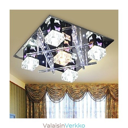 Moderni nykyaikainen Crystal Glass -tasoteline Moderni nykyaikainen Crystal Glass -tasoteline