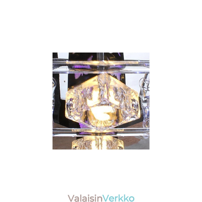 Moderni nykyaikainen Crystal Glass -tasoteline