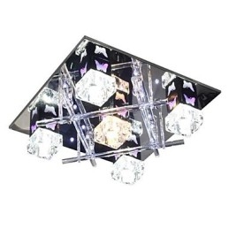 Moderni nykyaikainen Crystal Glass -tasoteline
