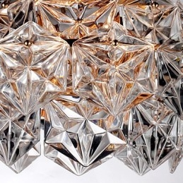 Moderni Contemporary Crystal Muut Crystal Kattokruunu Riipus Valaisin Uppoasennus