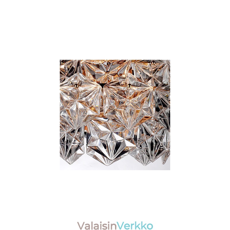 Moderni Contemporary Crystal Muut Crystal Kattokruunu Riipus Valaisin Uppoasennus