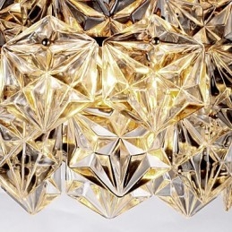 Moderni Contemporary Crystal Muut Crystal Kattokruunu Riipus Valaisin Uppoasennus