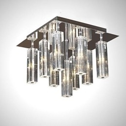 Moderni nykyaikainen Crystal Chrome -tasoteline