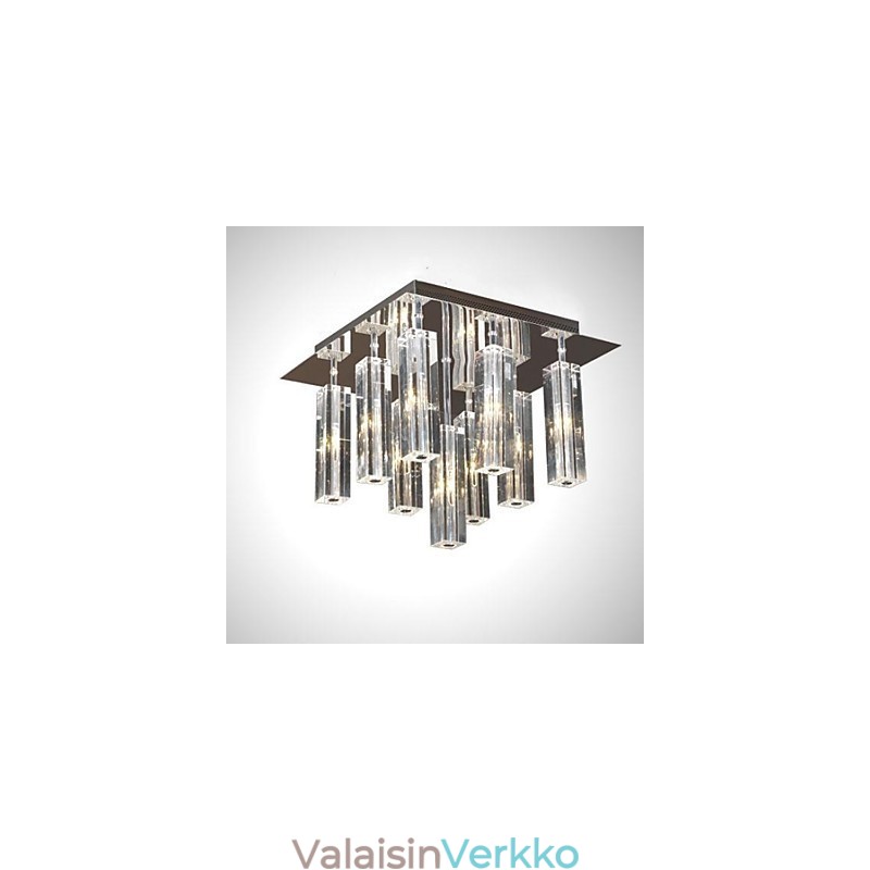 Moderni nykyaikainen Crystal Chrome -tasoteline