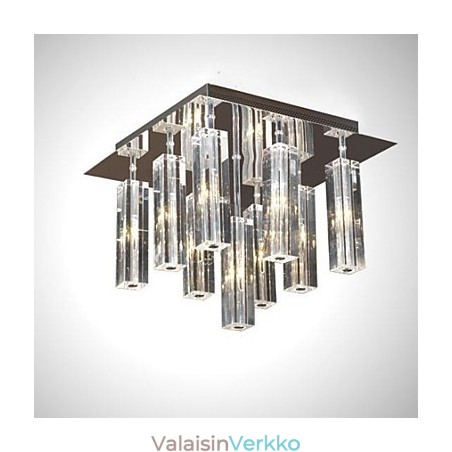 Moderni nykyaikainen Crystal Chrome -tasoteline Moderni nykyaikainen Crystal Chrome -tasoteline