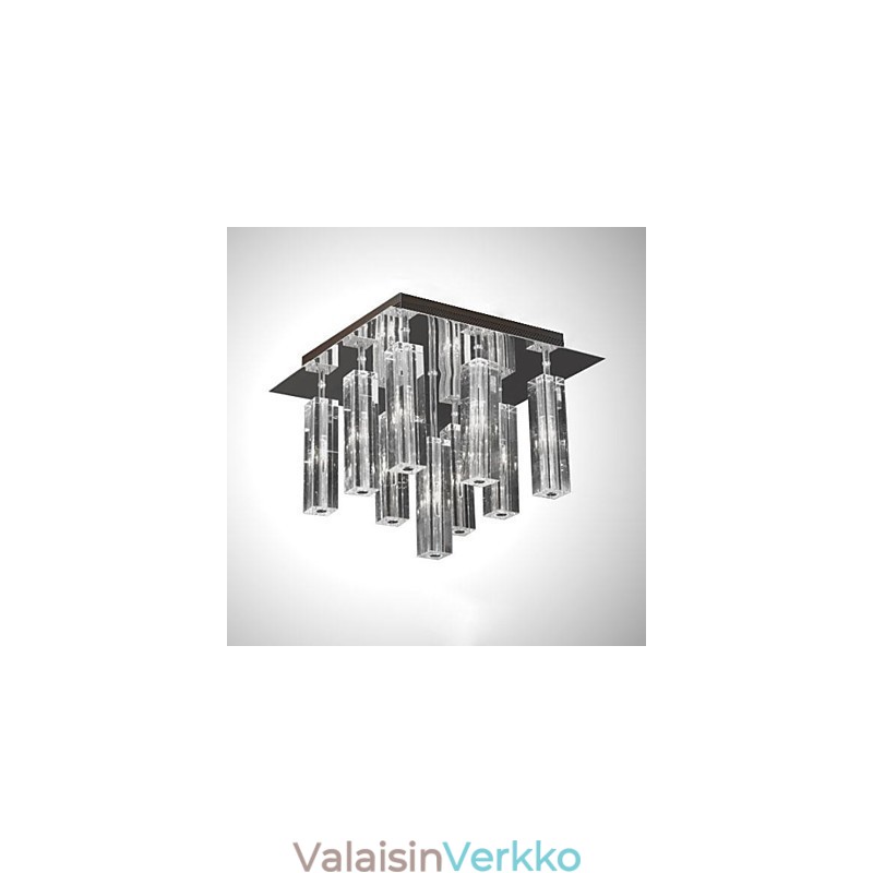 Moderni nykyaikainen Crystal Chrome -tasoteline