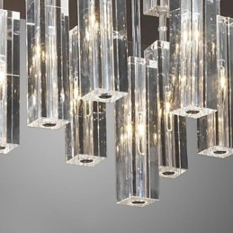 Moderni nykyaikainen Crystal Chrome -tasoteline
