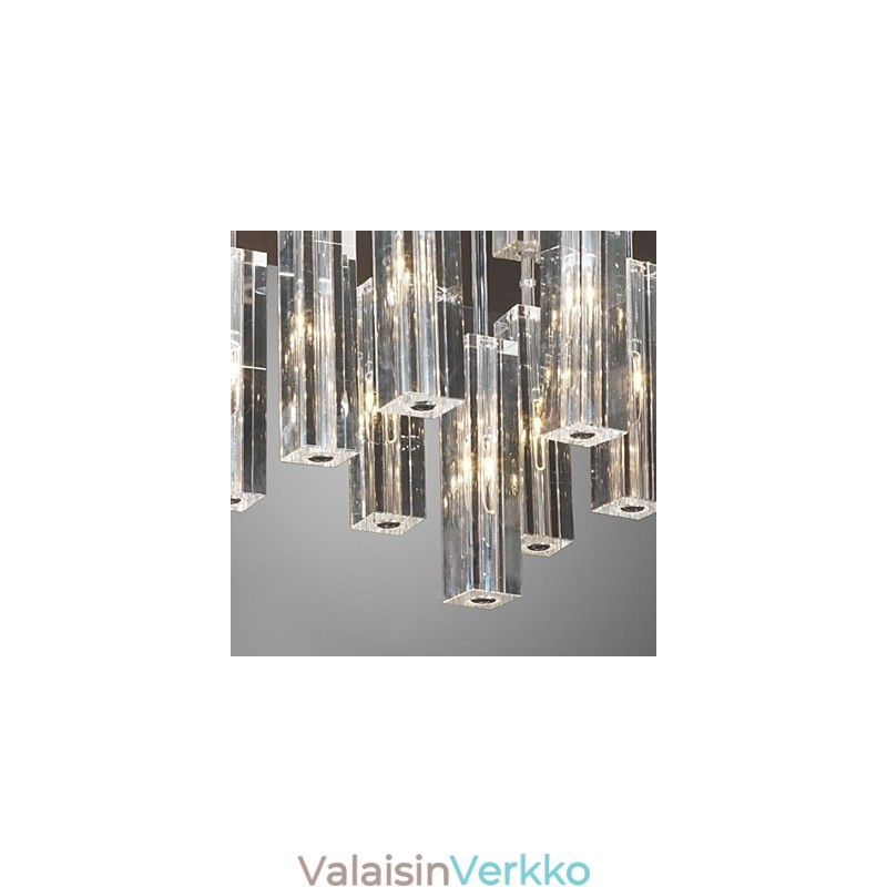 Moderni nykyaikainen Crystal Chrome -tasoteline