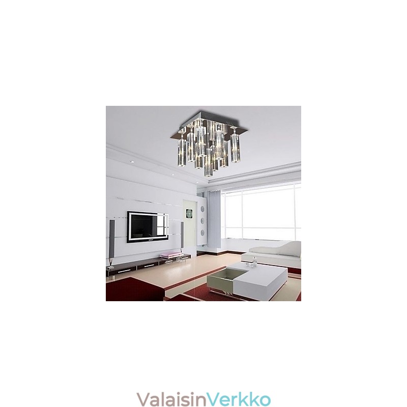 Moderni nykyaikainen Crystal Chrome -tasoteline