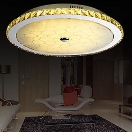 Moderni nykyaikainen Crystal Metal Flush Mount