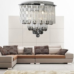 Crystal Semi Flush Mount 8 valolla