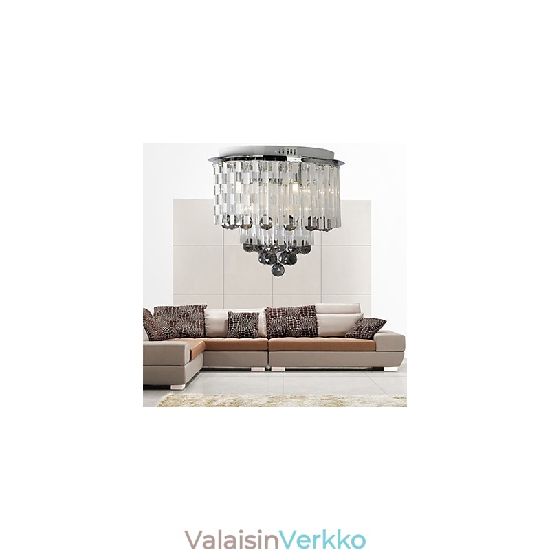 Crystal Semi Flush Mount 8 valolla