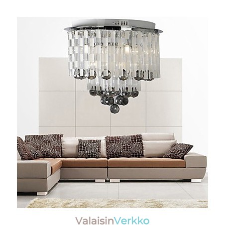 Crystal Semi Flush Mount 8 valolla Crystal Semi Flush Mount 8 valolla