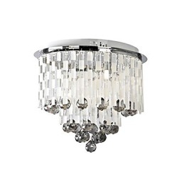 Crystal Semi Flush Mount 8 valolla