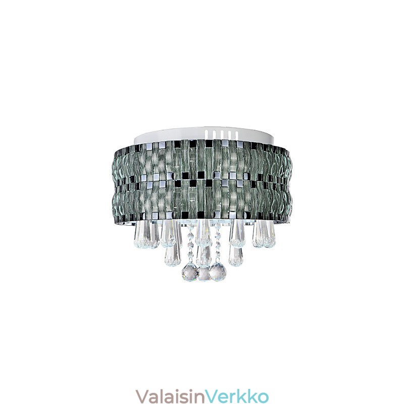 Graceful Crystal Flush Mount