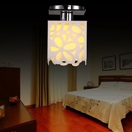 Rustic Lodge Mini Style Galvanoitu uppoasennusvalo