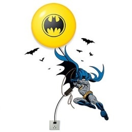Luova muoti Batman-taustakuva Tee itse seinätikku Pieni yölamppu seinävalaisin