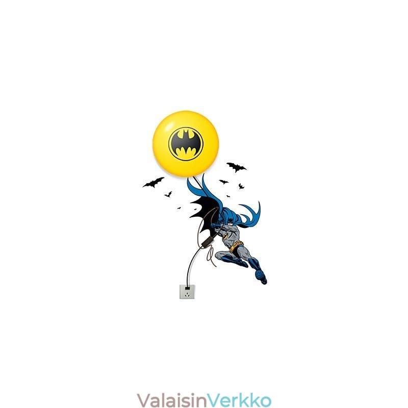 Luova muoti Batman-taustakuva Tee itse seinätikku Pieni yölamppu seinävalaisin
