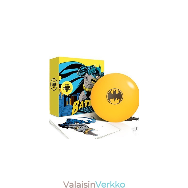Luova muoti Batman-taustakuva Tee itse seinätikku Pieni yölamppu seinävalaisin
