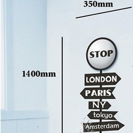 Stop Letter korkean lämpötilan kestävä muovivalo ja luova 3D-taustakuvaseinävalaisin