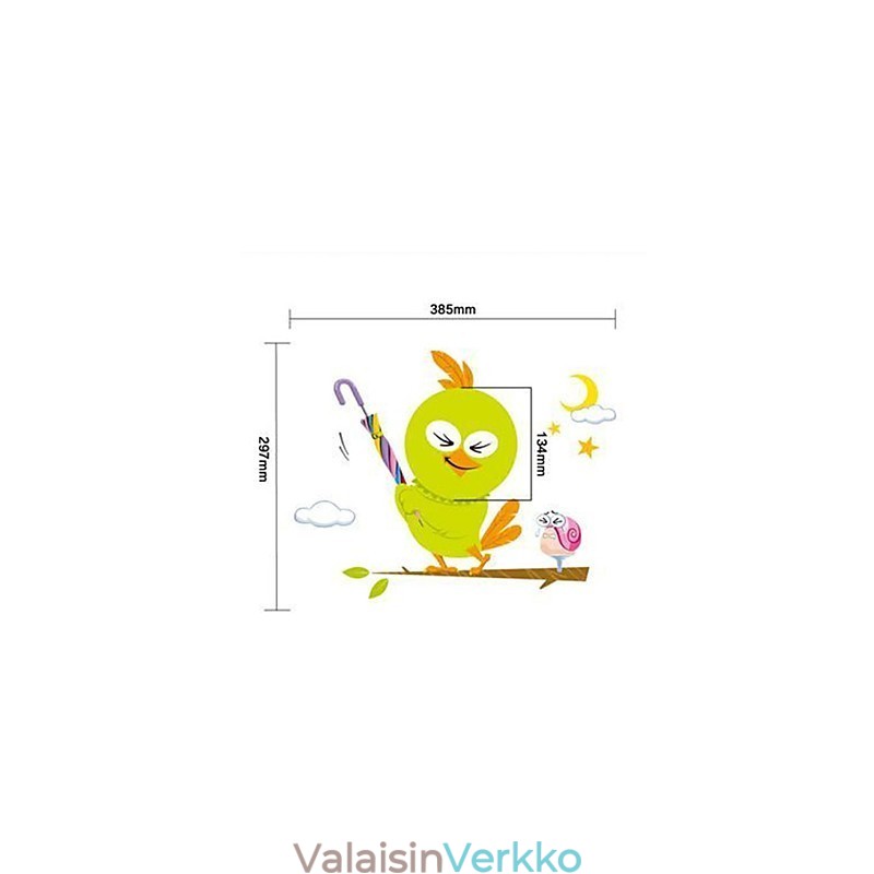 Valokäyttöiset lintuvalaisimet Polttimo Contemporary Creative 3D-taustapaperiseinävalaisin