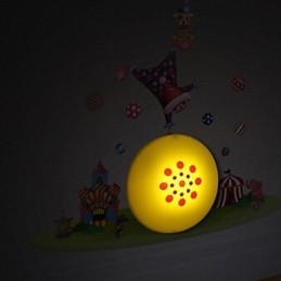 Klovni korkean lämpötilan kestävä muovivalo ja 10 C voi irrottaa Creative 3D-tapetit seinävalaisin