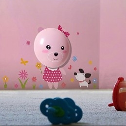 Seinätarrat karhuvalolla aktivoitu älykäs sähköinen induktio smetope koristeellinen seinävalaisin