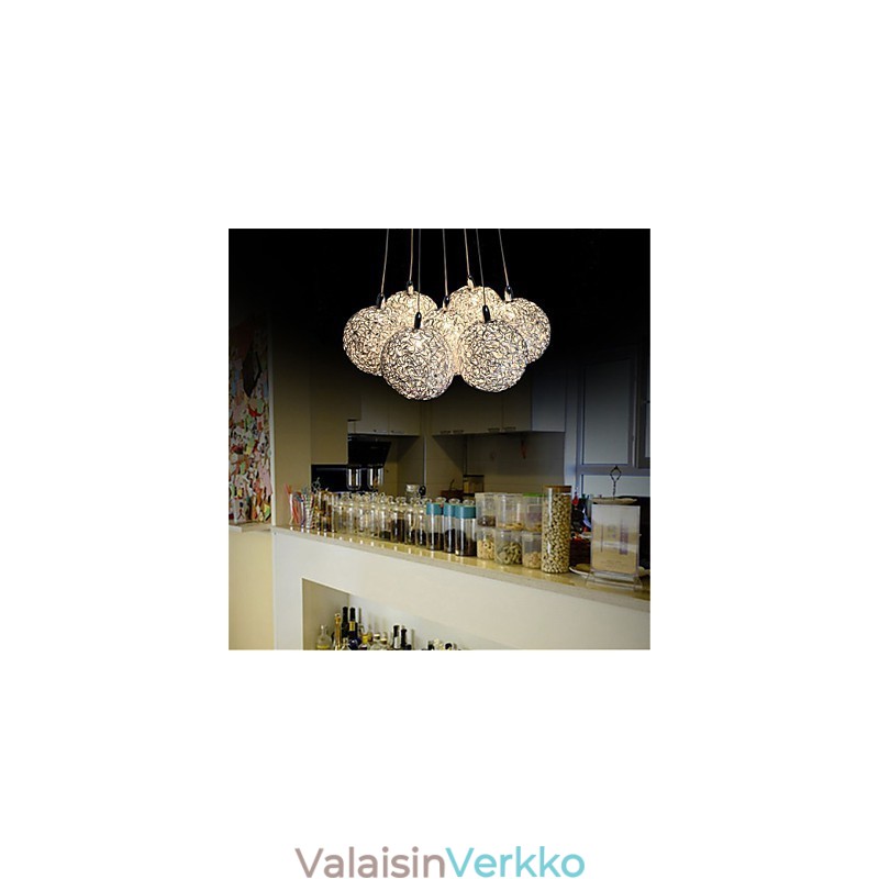 Riippuvalaisin Moderni 7 Light kodin sisustukseen koristeellinen alumiininen riippuvalaisin