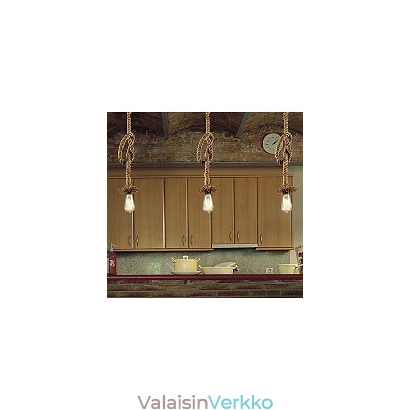 Perinteinen klassinen maalaismainen Lodge Vintage Country Retro riippuvalaisin