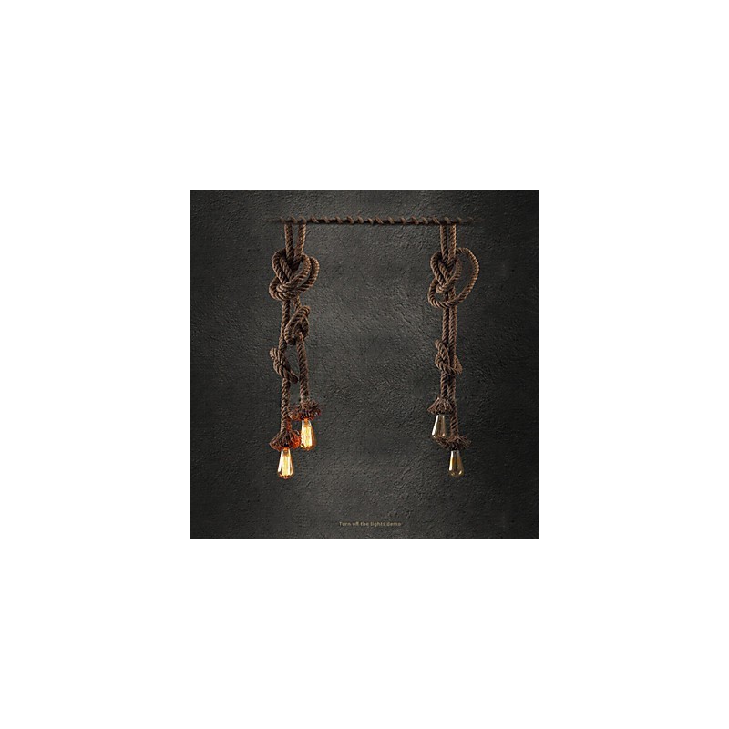 Pendant Lights 2 Lights Teollinen tuuli palauttaa muinaisia tapoja on kahvilatiskin luova pistorasia