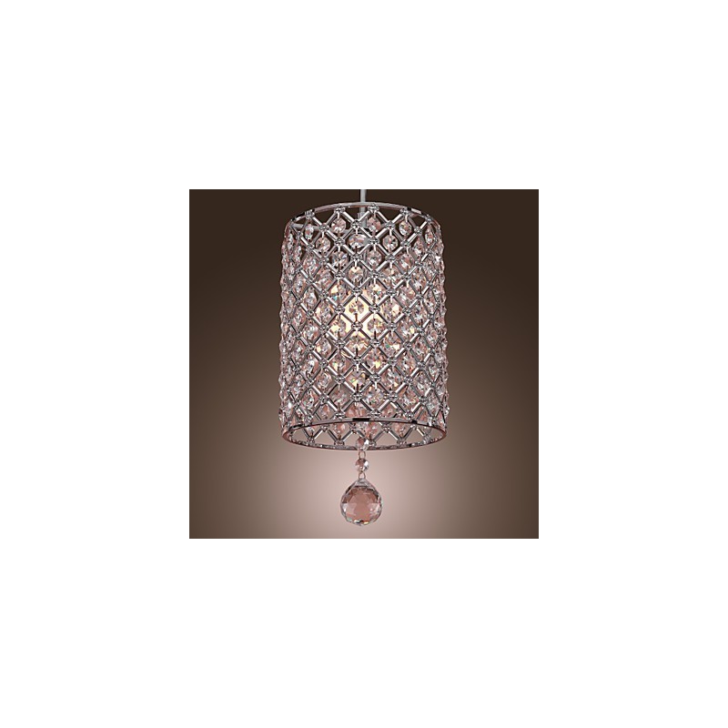 Crystal Drop -riippuvalaisin sylinterityylinen