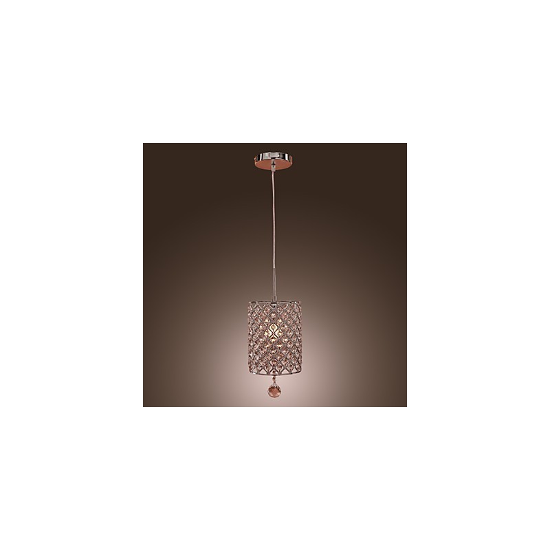 Crystal Drop -riippuvalaisin sylinterityylinen