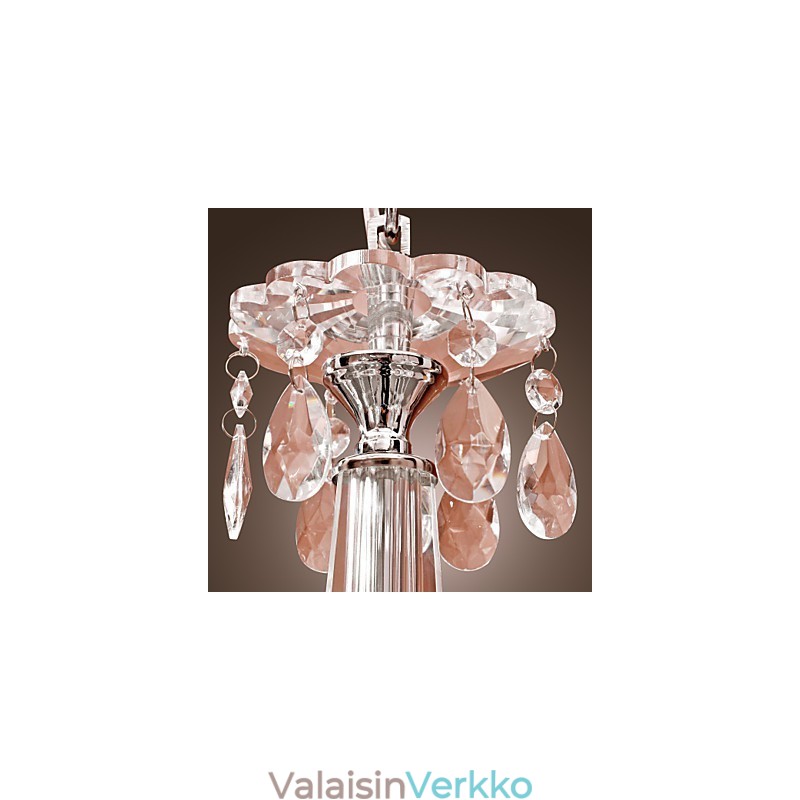 Kattokruunu Crystal Modern 2 Tasers Living 12 Lights