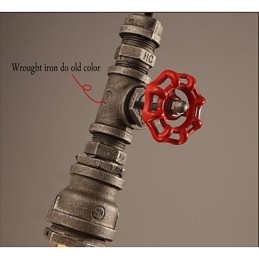 Retro riippuvalaisin Act Role Ofing Loft Decoration Maaseudun teollisuusputkiriippuvalaisin