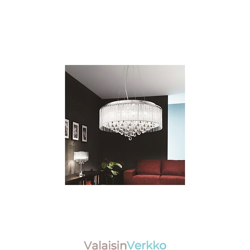 Moderni nykyaikainen rumpukristallikromiriippuvalaisin