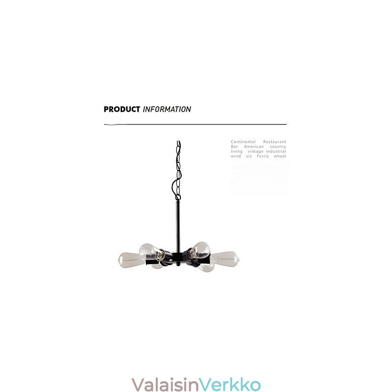 Edison Retro Light Kattokruunu