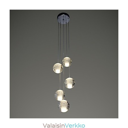 Moderni Riippuvalaisin Riippuvalaisimet G4 Retroifit Kromattu Crystal portaiden valolle Moderni Riippuvalaisin Riippuvalaisimet G4 Retroifit Kromattu Crystal portaiden valolle