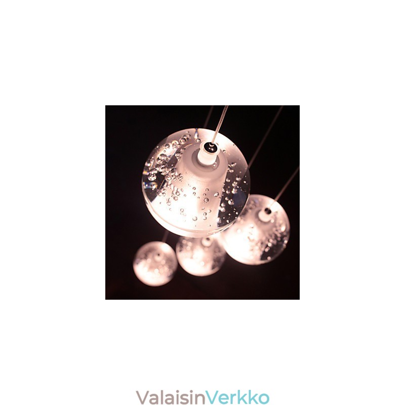 Moderni Riippuvalaisin Riippuvalaisimet G4 Retroifit Kromattu Crystal portaiden valolle
