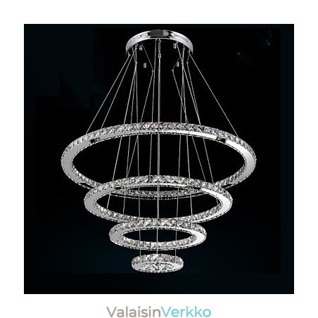 Moderni riippuvalaisin kirkas kristalli kattokruunu valaisin D100CM+D80CM+D60CM+D40CM Moderni riippuvalaisin kirkas kristalli kattokruunu valaisin D100CM+D80CM+D60CM+D40CM