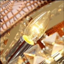 Postmoderni luksusnahkainen Crystal Creative Lron kattokruunu