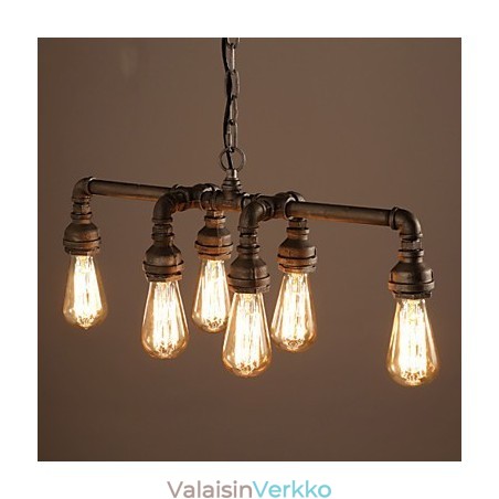 Edison Retro Loft Style Vintage Industrial Riipus kevytmetallinen vesiputkivalaisin Lampara Colgantes Edison Retro Loft Style Vintage Industrial Riipus kevytmetallinen vesiputkivalaisin Lampara Colgantes