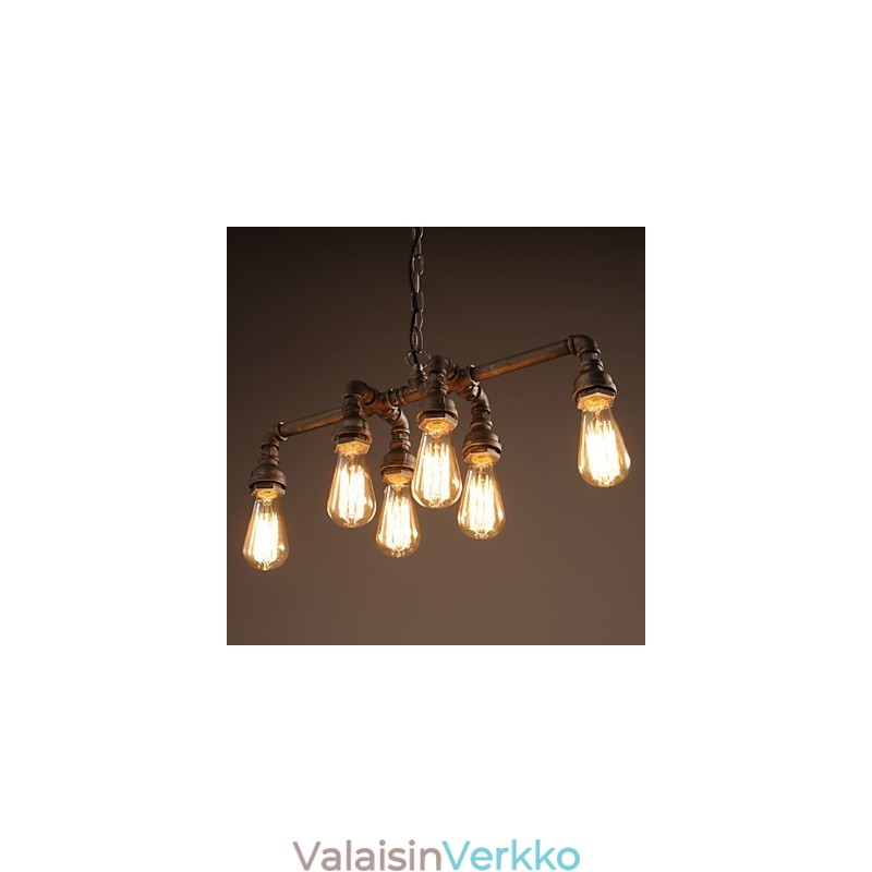 Edison Retro Loft Style Vintage Industrial Riipus kevytmetallinen vesiputkivalaisin Lampara Colgantes