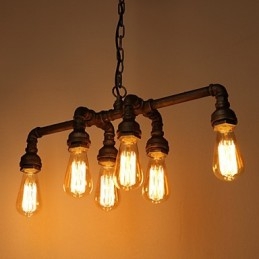 Edison Retro Loft Style Vintage Industrial Riipus kevytmetallinen vesiputkivalaisin Lampara Colgantes