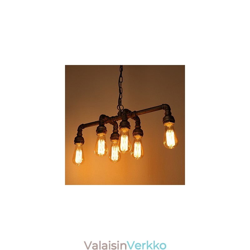 Edison Retro Loft Style Vintage Industrial Riipus kevytmetallinen vesiputkivalaisin Lampara Colgantes