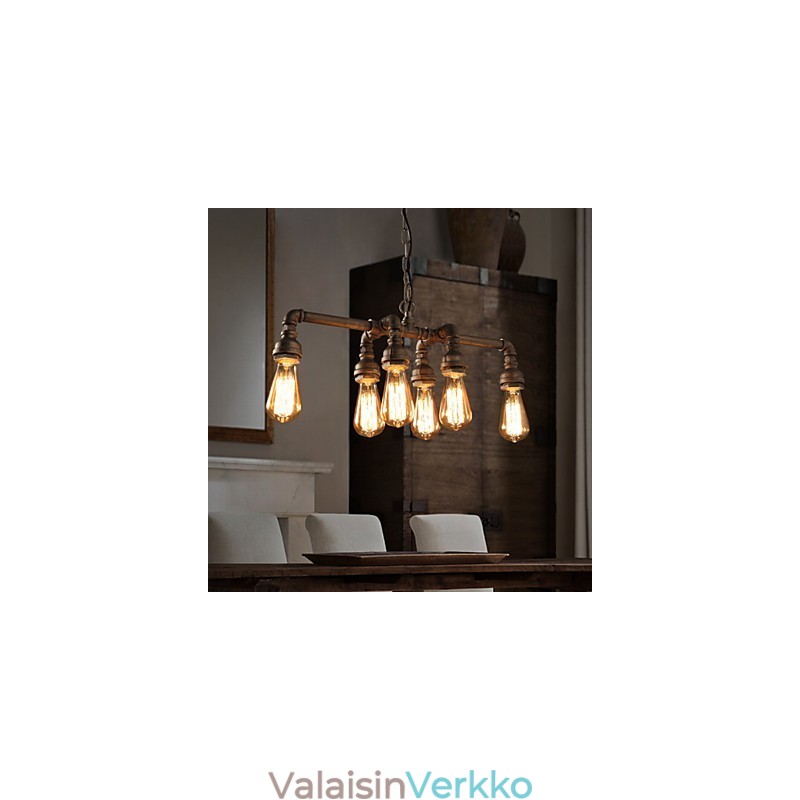 Edison Retro Loft Style Vintage Industrial Riipus kevytmetallinen vesiputkivalaisin Lampara Colgantes