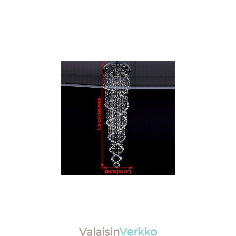 Kattoon kristalliriippuvaiset valaisimet 13 valoa modernit hopeakattoiset läpinäkyvät K9-kristallivalaisimet